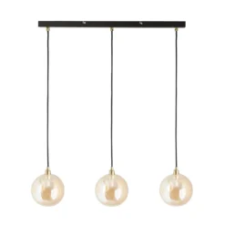 Shoreditch Three Light Diner Bar Light - Champagne & Brass -NEBO Store 13453786 1294915324488342