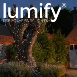 Lumify USB Solar Fairy Lights - White 300 LED'S -NEBO Store 13489398 1094978604360301