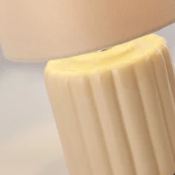 Phoebe Ceramic Table Lamp - Cream -NEBO Store 13525837 1244962282410850