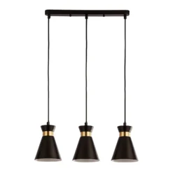 Balham 3 Light Diner Bar Light - Black & Brass 13 Balham 3 Light Diner Bar Light - Black & Brass -NEBO Store 13528465 1625042091695865