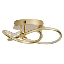 Bailey LED Spiral Flush Ceiling Light - Brass -NEBO Store 13529588 1014945396547787