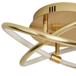 Bailey LED Spiral Flush Ceiling Light - Brass -NEBO Store 13529588 1994945396596813