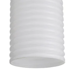 Katya Ribbed Glass Easy Fit Shade - White -NEBO Store 13529605 2134945395669459