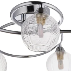 Tatton 5 Light Semi Flush Ceiling Light - Chrome -NEBO Store 13645374 1864942855464606