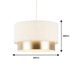 Amelie Two Tier Easy-Fit Light Shade - Champagne -NEBO Store 13764010 1894984012419321