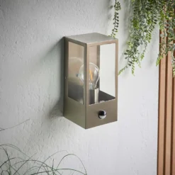 Oxford PIR Outdoor Wall Light - Stainless Steel -NEBO Store 13794245 1294957105559928