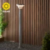 Halton 80cm Photocell & PIR Solar Outdoor Floor Light - Stainless Steel 2 Halton 80cm Photocell & PIR Solar Outdoor Floor Light - Stainless Steel -NEBO Store 13794247 1724957103910804