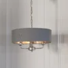 Highclere Pendant Light - 3lt Nickel -NEBO Store 13794255 1954957104526632
