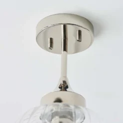 Addington Semi Flush Light - Nickel -NEBO Store 13794258 1924957104865500