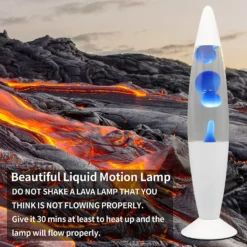 White & Blue Classic Lava Lamp -NEBO Store 13892606 8334998573234132