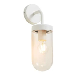 Kew Curved Arm E27 Outdoor Wall Light - Ivory -NEBO Store 13924366 1994980108385626