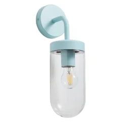 Kew Curved Arm E27 Outdoor Wall Light - Pale Blue 9 Kew Curved Arm E27 Outdoor Wall Light - Pale Blue -NEBO Store 13924368 1814980108023538