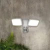 Lynn 2 Light LED Outdoor Floodlight With PIR Sensor (IP65) - White -NEBO Store 13924386 1864980108523938