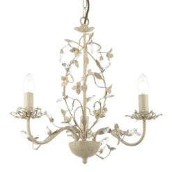 Isabel 3 Light Pendant Light - Cream -NEBO Store 13938504 1754981959887592