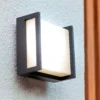 Lutec Qubo LED Square Outdoor Wall Light - Anthracite -NEBO Store 13950210 1274993052187744