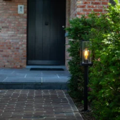 Lutec Flair E27 Outdoor Bollard Light - Black -NEBO Store 13950211 1494993071793743