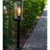Lutec Flair E27 Outdoor Bollard Light - Black -NEBO Store 13950211 4194993071696516