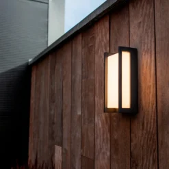 Lutec Qubo LED Rectangle Outdoor Wall Light - Anthracite -NEBO Store 13950212 8694993052329725
