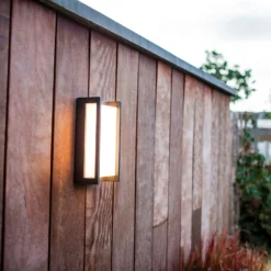 Lutec Qubo RGB LED Outdoor Wall Light With Lutec Connect Technology - Anthracite -NEBO Store 13950214 1024993071509736