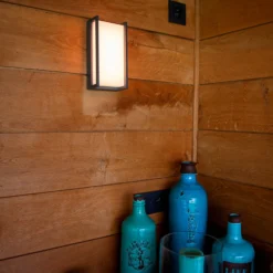 Lutec Qubo RGB LED Outdoor Wall Light With Lutec Connect Technology - Anthracite -NEBO Store 13950214 4834993071482133