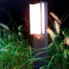 Lutec Qubo LED Outdoor Bollard Light With PIR Motion Sensor - Anthracite -NEBO Store 13950216 8624993052189619