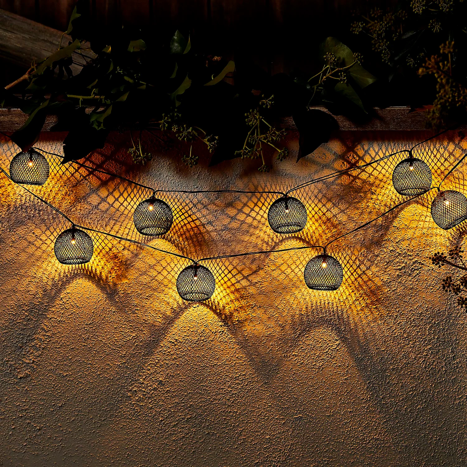 Homebase Edit 10 Mesh Solar String Lights 2 Homebase Edit 10 Mesh Solar String Lights