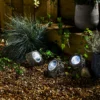 Homebase Edit Large Rock Solar Lights - Pack Of 3 -NEBO Store 13964416 1575042049567498