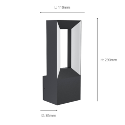 Eglo Riforano Outdoor LED Wall Light -NEBO Store 14222380 6055020562845224