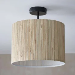 Caen Semi Flush Ceiling Light - Natural 11 Caen Semi Flush Ceiling Light - Natural -NEBO Store 14301796 1175038438947531