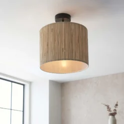 Caen Semi Flush Ceiling Light - Natural 13 Caen Semi Flush Ceiling Light - Natural -NEBO Store 14301796 1595038439089281