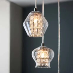 Clashmore Cluster Pendant Ceiling Light - Chrome Effect -NEBO Store 14301803 1965038438079940