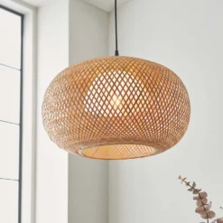 Laggan Globe Pendant Ceiling Light - Natural -NEBO Store 14301815 1125038440108081