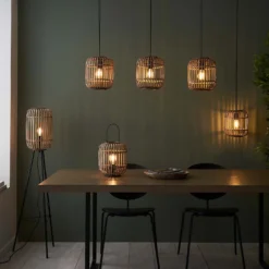 Saval Pendant Ceiling Light - Natural Bamboo -NEBO Store 14301825 1595038438228422