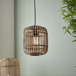Saval Pendant Ceiling Light - Natural Bamboo -NEBO Store 14301825 9085038437833898