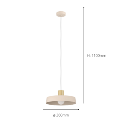 Eglo Valdiola Pendant Ceiling Light - BrushedSand 9 Eglo Valdiola Pendant Ceiling Light - BrushedSand -NEBO Store 14302939 2345038224351147