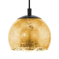 Eglo Albaraccin Pendant Ceiling Light - Black & Gold -NEBO Store 14302950 1565038223013150