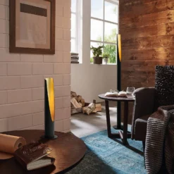 Eglo Barbotto Table Lamp - Black & Gold -NEBO Store 14302953 1645038223257275