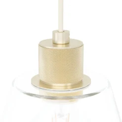 Eglo Copley Pendant Ceiling Light - Soft Gold & Clear -NEBO Store 14302957 2135038223960097