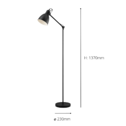 Eglo Priddy Floor Lamp - Black -NEBO Store 14302972 2105038224368880